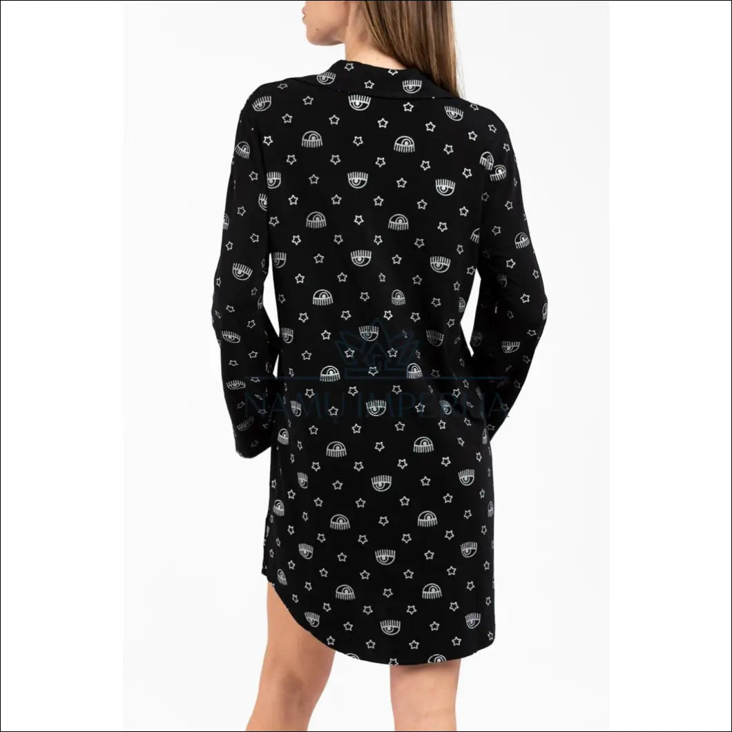 Naktiniai marškiniai “Chiara Ferragni” DI7603 - 50-100, __label:Pristatymas 1-2 d.d., color-juoda, color-sidabrine,