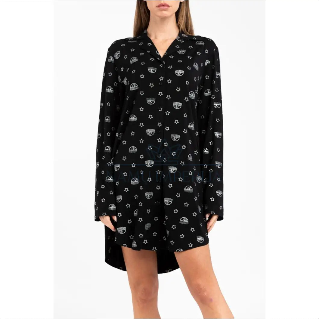 Naktiniai marškiniai “Chiara Ferragni” DI7603 - €57 Save 65% 50-100, __label:Pristatymas 1-2 d.d., color-juoda,
