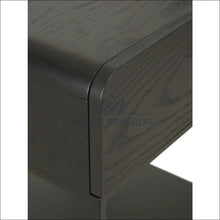 Įkelti vaizdą į galerijos rodinį, Naktinis staliukas GI299 - €112 Save 55% 100-200, color-juoda, material-mediena, material-metalas, miegamojo Juoda
