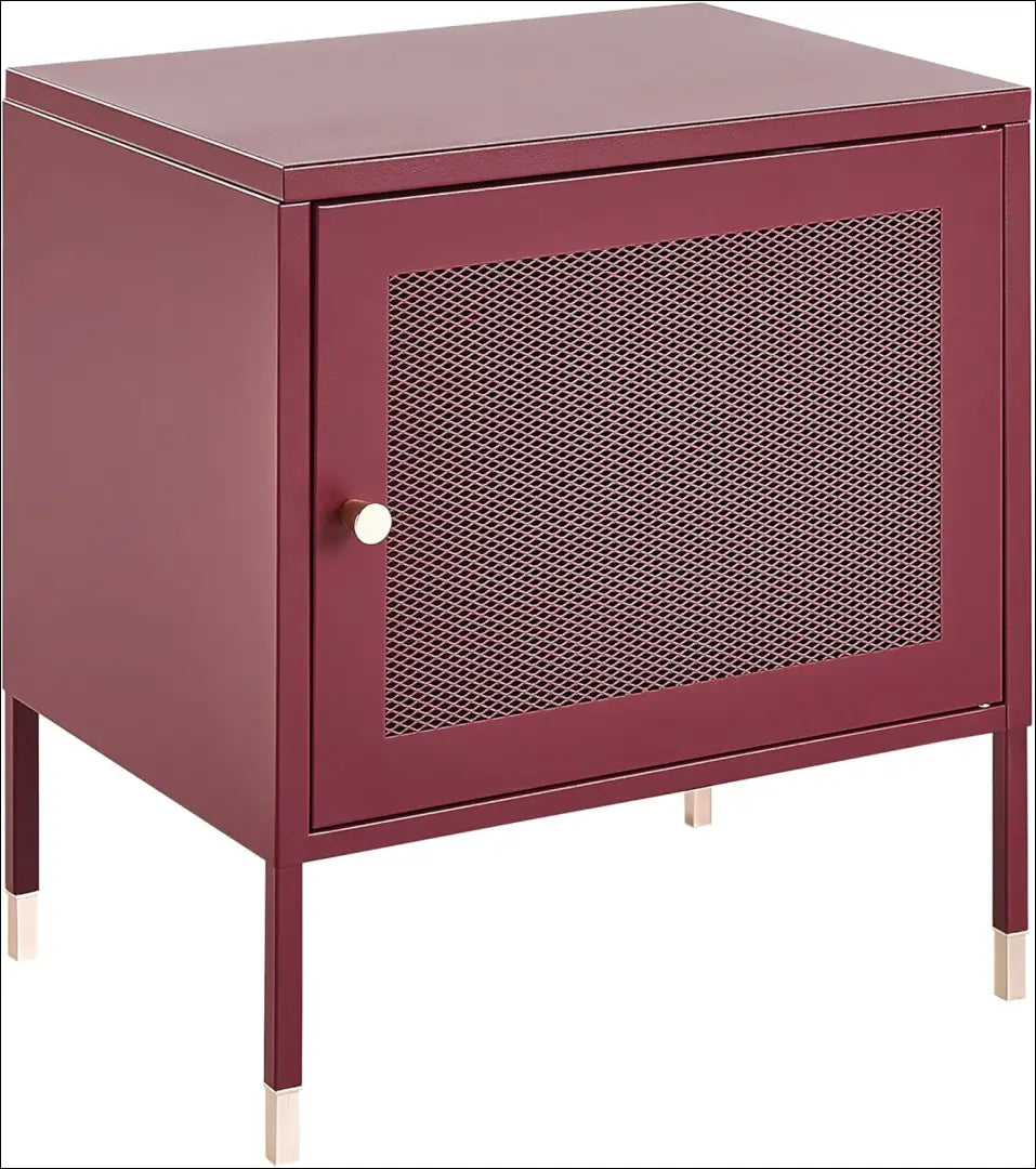 Naktinis staliukas GI488 - €47 Save 60% 25-50, __label:Pristatymas 1-2 d.d., color-raudona, material-metalas, pazeistas