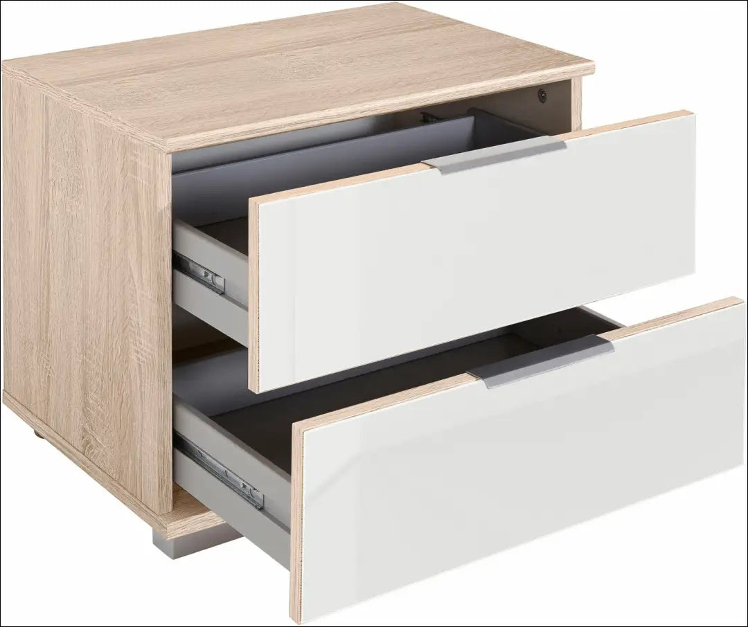 Naktinis staliukas GI607 - €56 Save 50% 50-100, __label:Pristatymas 1-2 d.d., color-balta, color-ruda, material-mediena