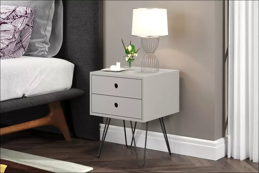 Naktinis staliukas GI609 - €53 Save 50% 50-100, __label:Pristatymas 1-2 d.d., color-pilka, material-mediena, miegamojo