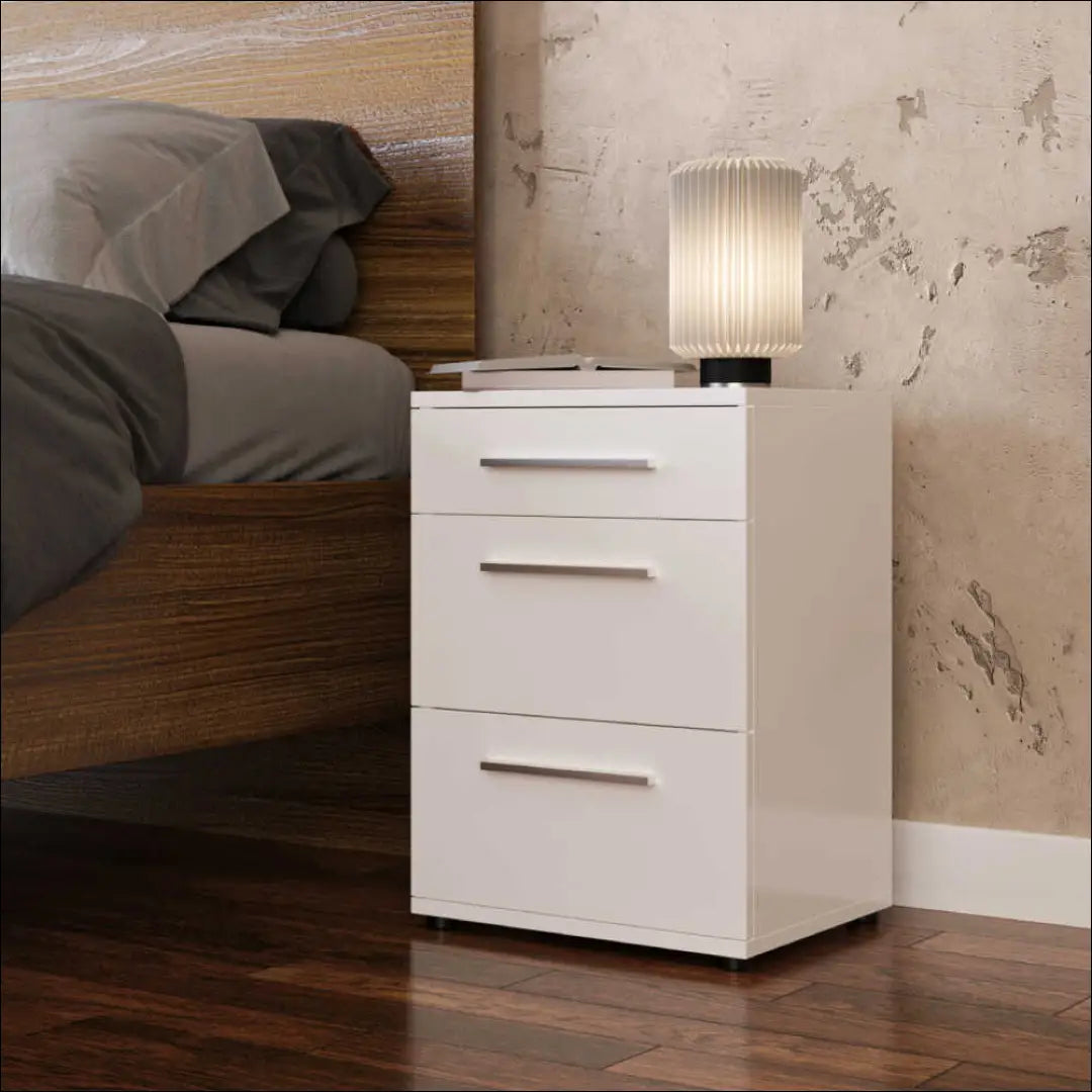 Naktinis staliukas GI615 - €60 Save 50% 50-100, __label:Pristatymas 1-2 d.d., color-balta, material-mediena, miegamojo