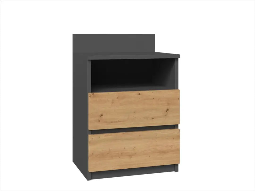 Naktinis staliukas GI620 - €20 Save 60% __label:Pristatymas 1-2 d.d., color-pilka, color-ruda, material-mediena,