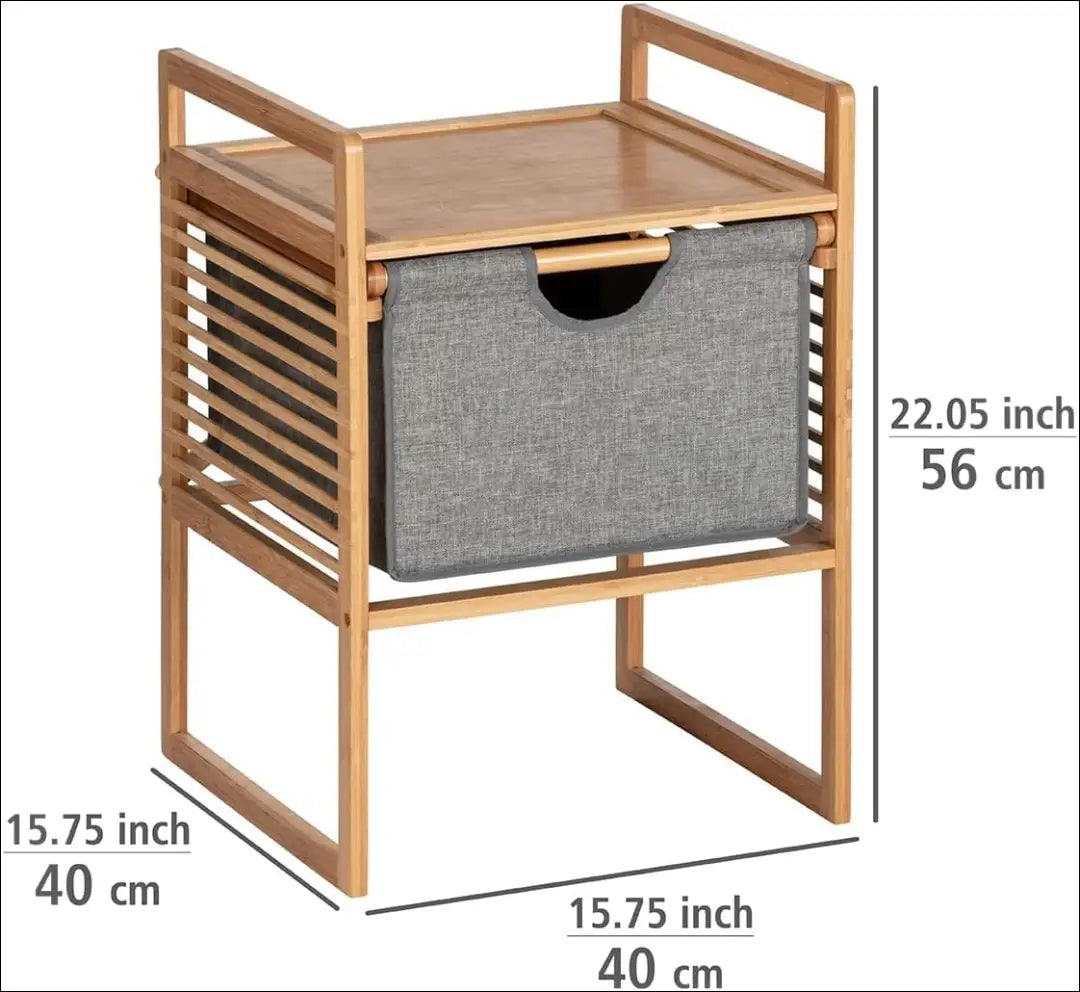 Naktinis staliukas GI624 - €32 Save 50% 25-50, __label:Pristatymas 1-2 d.d., color-pilka, color-ruda, material-bambukas