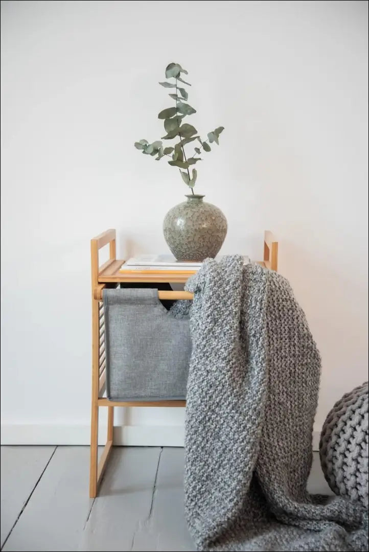 Naktinis staliukas GI624 - €32 Save 50% 25-50, __label:Pristatymas 1-2 d.d., color-pilka, color-ruda, material-bambukas