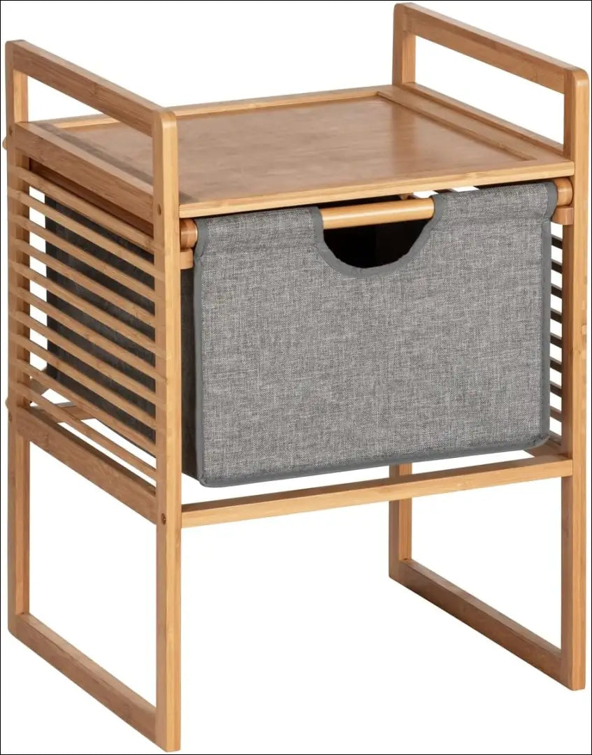 Naktinis staliukas GI624 - €32 Save 50% 25-50, __label:Pristatymas 1-2 d.d., color-pilka, color-ruda, material-bambukas