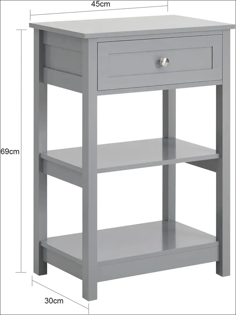 Naktinis staliukas GI632 - €35 Save 50% 25-50, __label:Pristatymas 1-2 d.d., color-pilka, material-mediena, miegamojo