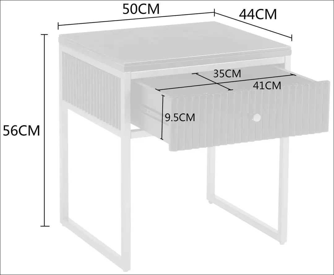 Naktinis staliukas GI655 - €84 Save 50% 50-100, __label:Pristatymas 1-2 d.d., color-auksine, color-juoda,