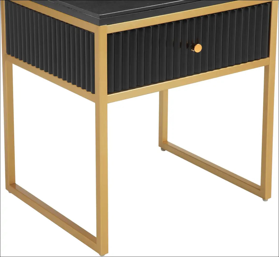 Naktinis staliukas GI655 - €84 Save 50% 50-100, __label:Pristatymas 1-2 d.d., color-auksine, color-juoda,