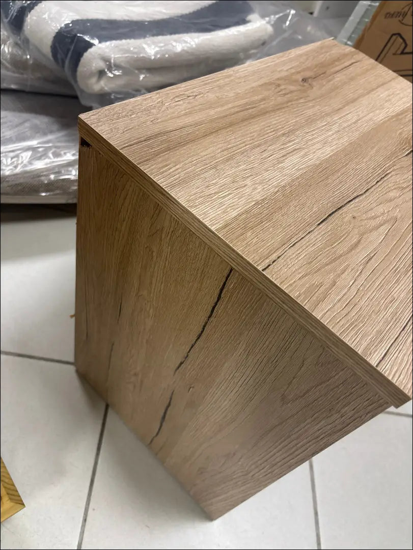 Naktinis staliukas GI684 - €10 Save 75% __label:Pristatymas 1-2 d.d., color-balta, color-ruda, material-mediena,