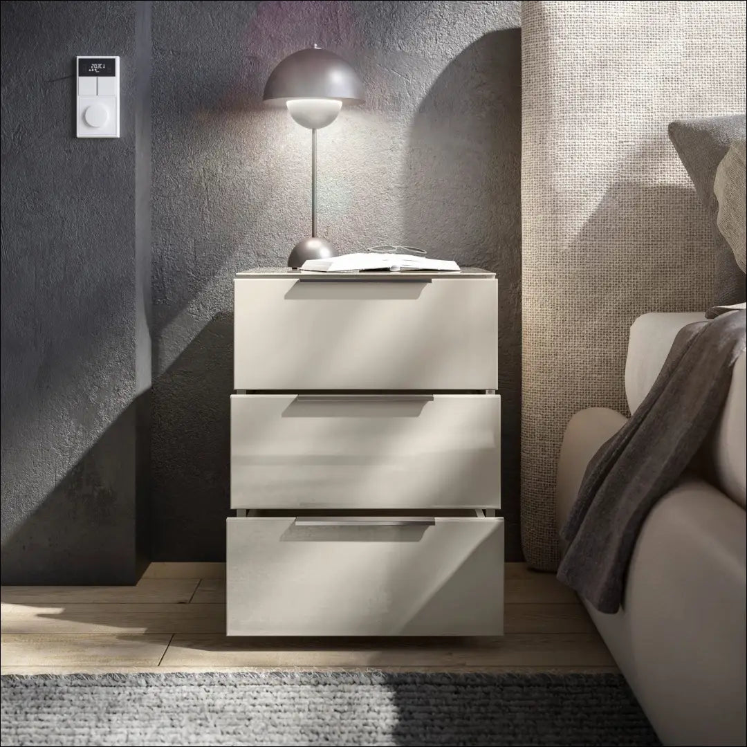 Naktinis staliukas GI697 - €55 Save 65% 50-100, __label:Pristatymas 1-2 d.d., color-kremas, material-mdf,