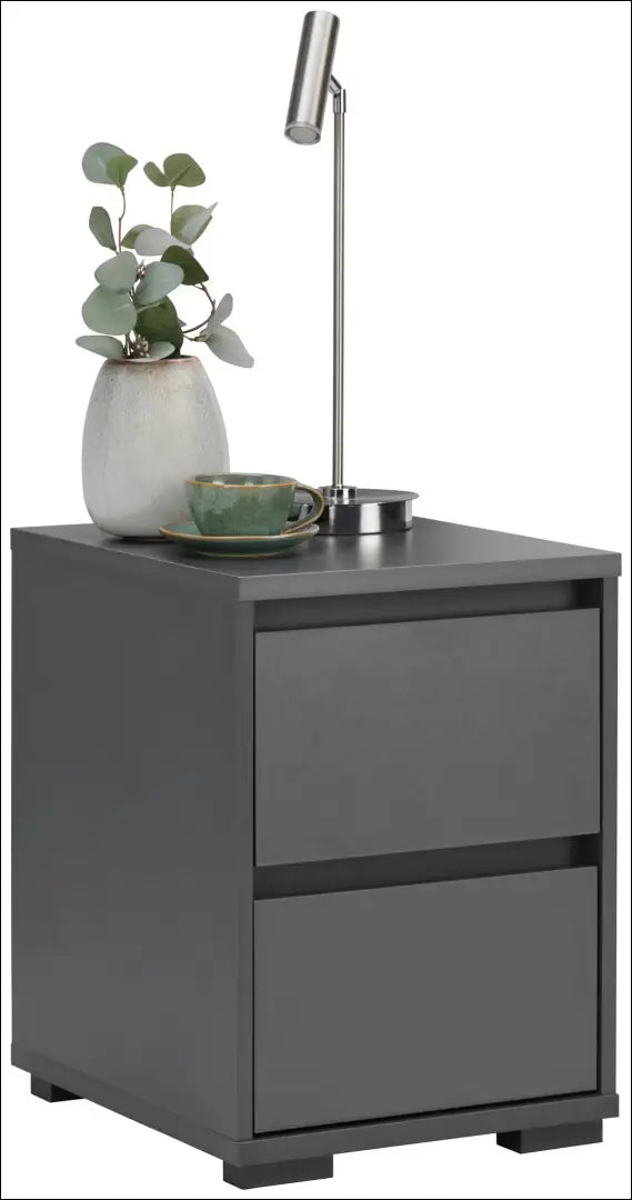 Naktinis staliukas GI768 - €39 Save 50% 25-50, __label:Pristatymas 1-2 d.d., color-pilka, material-mediena, miegamojo