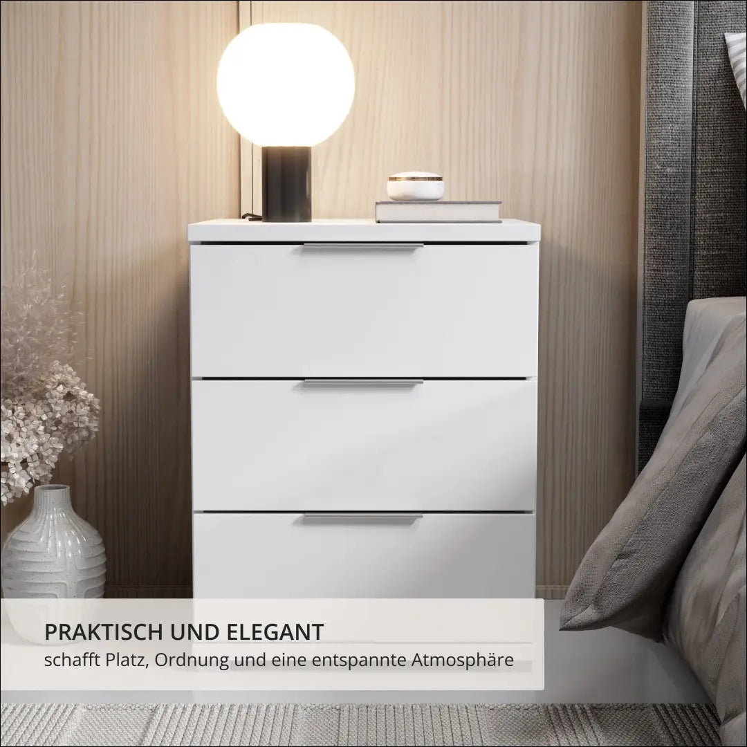 Naktinis staliukas GI830 - €39 Save 50% 25-50, __label:Pristatymas 1-2 d.d., color-balta, material-mediena, miegamojo