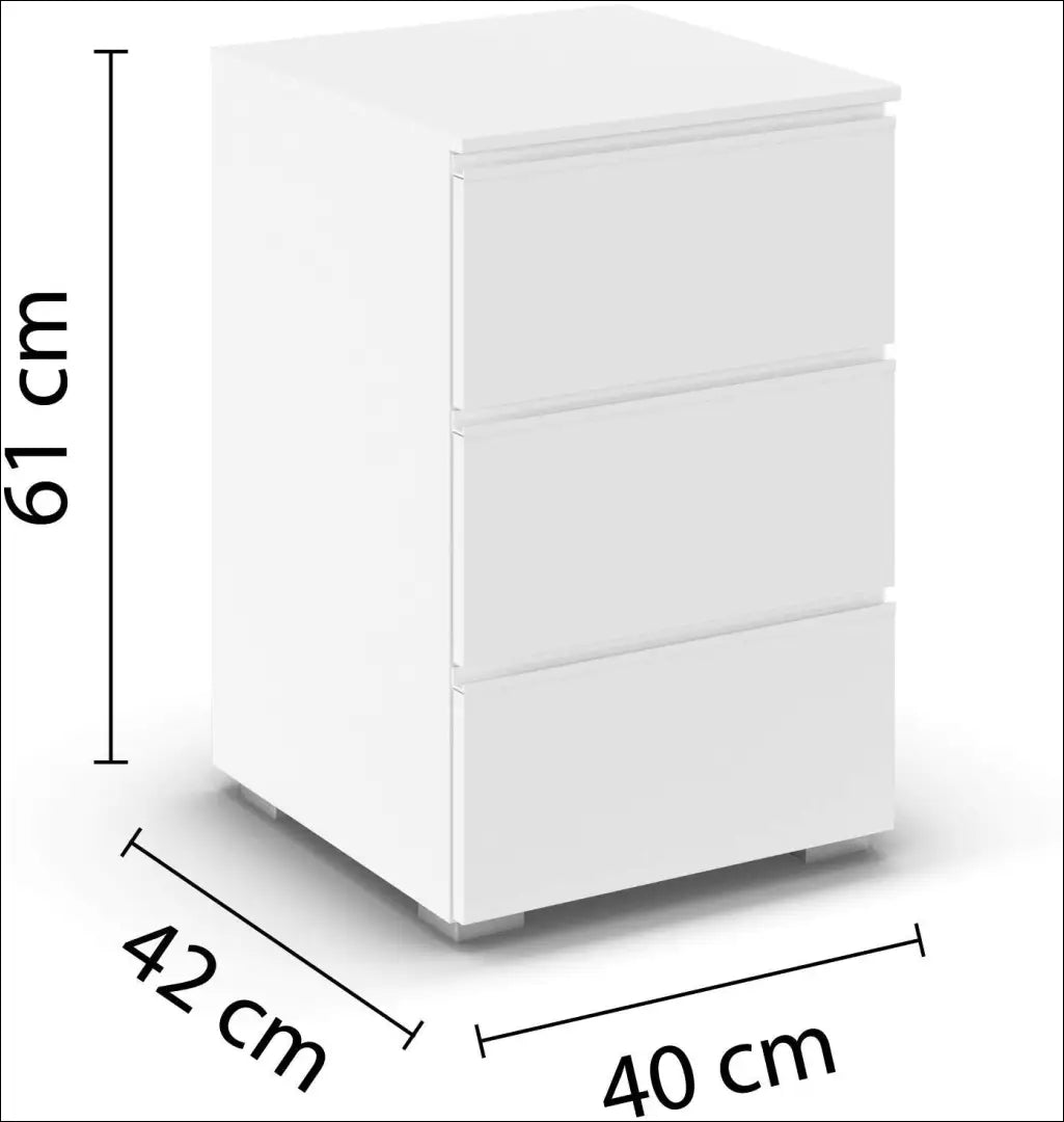 Naktinis staliukas GI845 - €80 Save 50% 50-100, __label:Pristatymas 1-2 d.d., color-balta, material-mediena, miegamojo