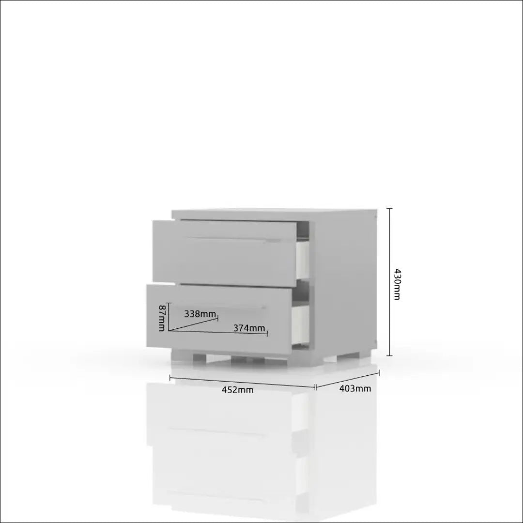 Naktinis staliukas GI853 - €95 Save 50% 50-100, __label:Pristatymas 1-2 d.d., color-balta, material-mdf, miegamojo €50