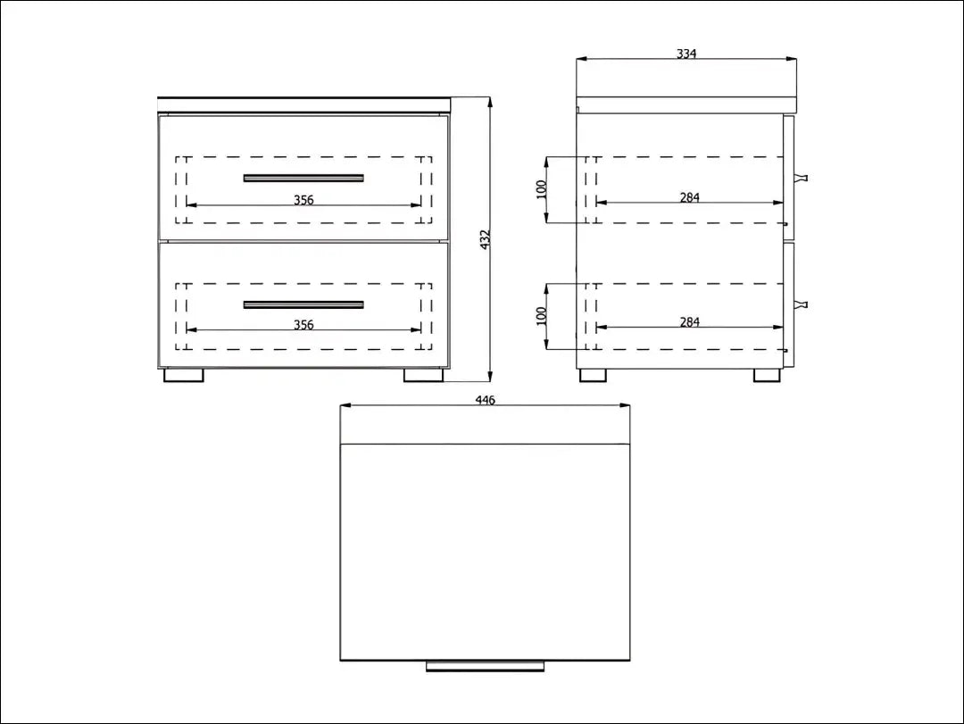 Naktinis staliukas GI890 - €40 Save 60% 25-50, __label:Pristatymas 1-2 d.d., color-balta, material-mediena, pazeistas