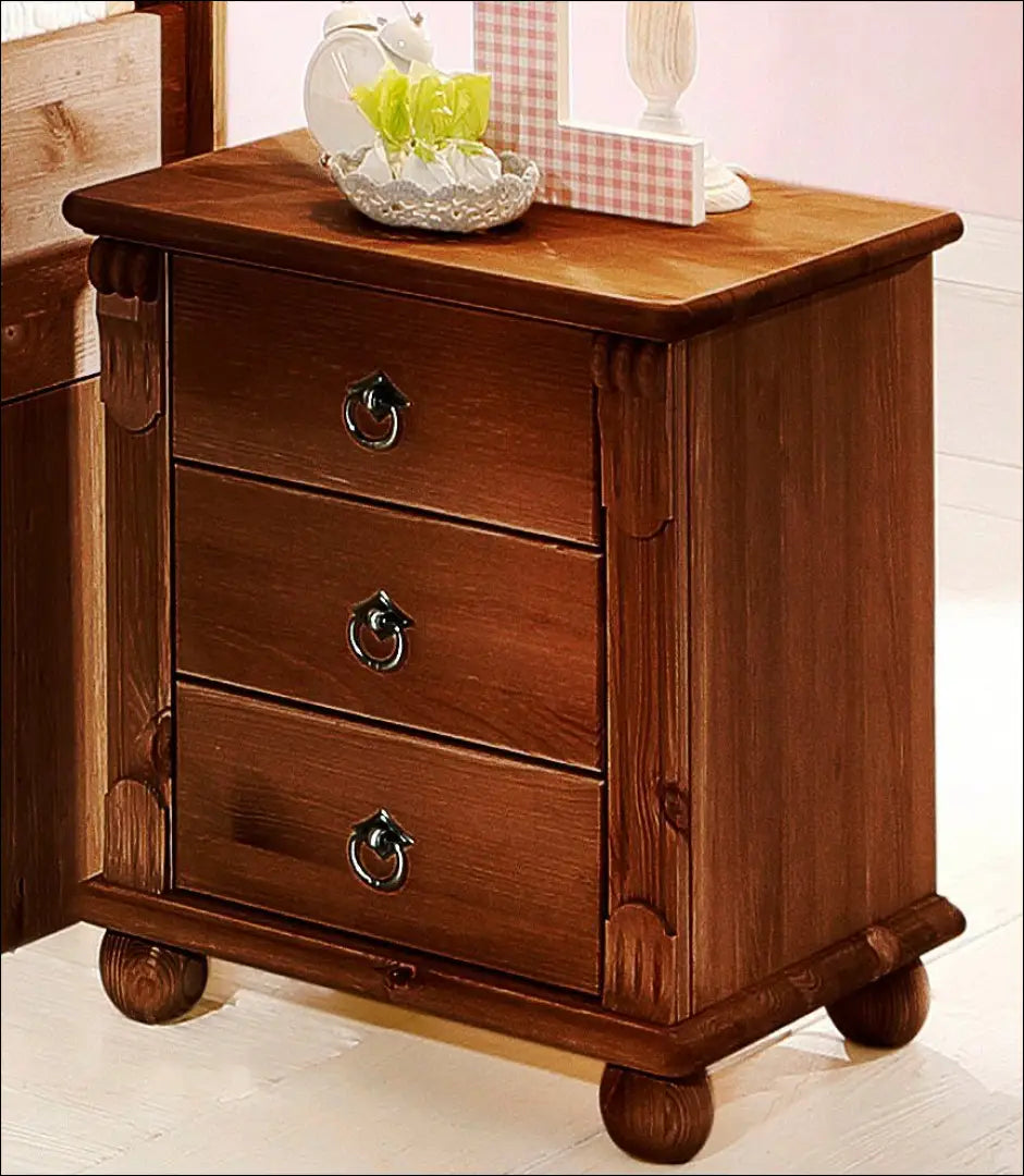 Naktinis staliukas GI914 - €75 Save 50% 50-100, __label:Pristatymas 1-2 d.d., color-ruda, material-medzio-masyvas,