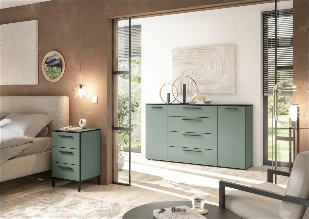 Naktinis staliukas GI930 - €130 Save 50% 100-200, __label:Pristatymas 1-2 d.d., color-juoda, color-zalia,