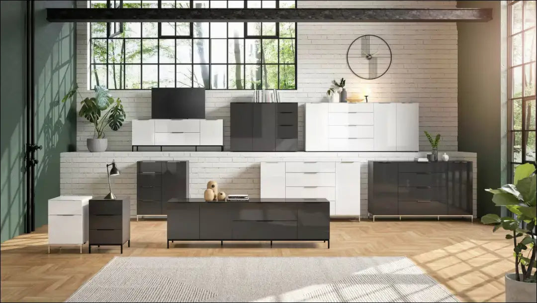 Naktinis staliukas GI932 - €105 Save 50% 100-200, __label:Pristatymas 1-2 d.d., color-pilka, material-mediena,