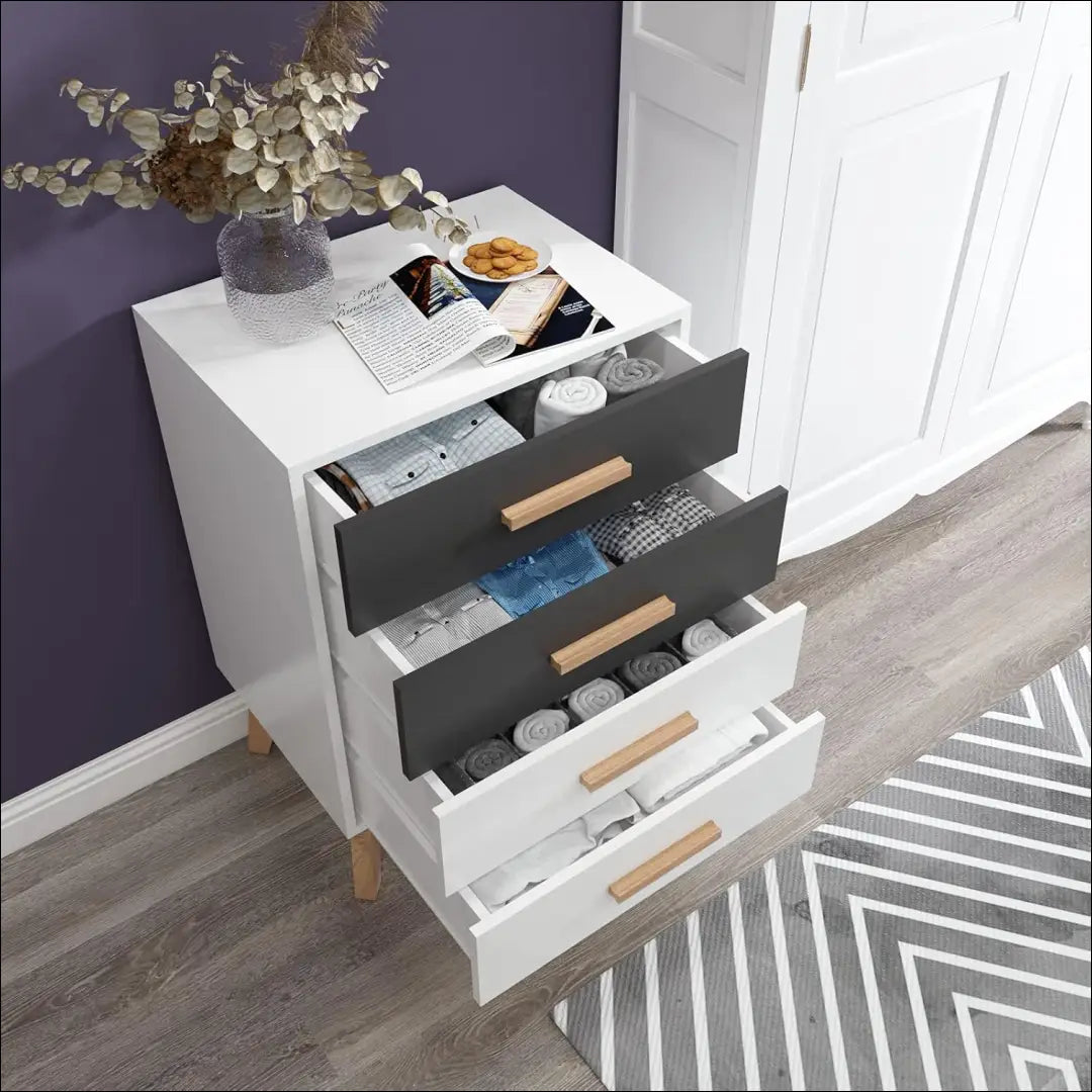 Naktinis staliukas/komoda GI608 - €47 Save 50% 25-50, __label:Pristatymas 1-2 d.d., color-balta, color-pilka, komodos