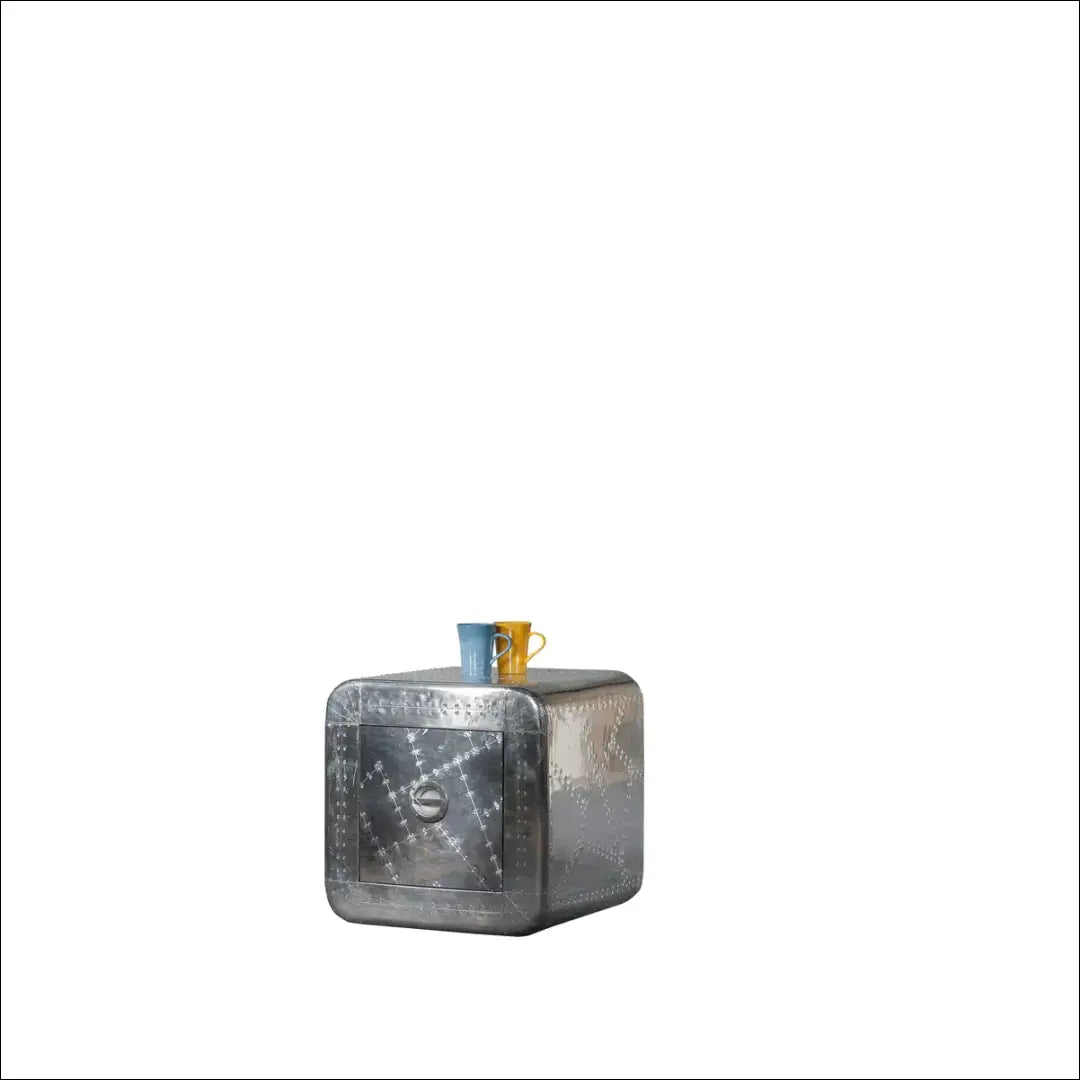 Naktinis staliukas ’Seifas’ GI597 - €149 Save 50% 100-200, __label:Pristatymas 1-2 d.d., color-sidabrine,