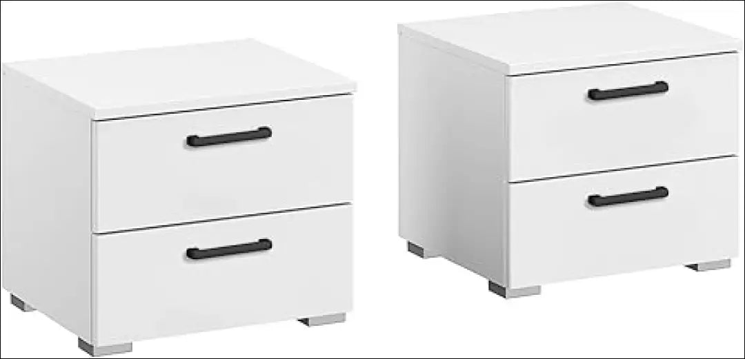 Naktinių staliukų komplektas (2vnt) GI559 - €83 Save 55% 50-100, __label:Pristatymas 1-2 d.d., color-balta,