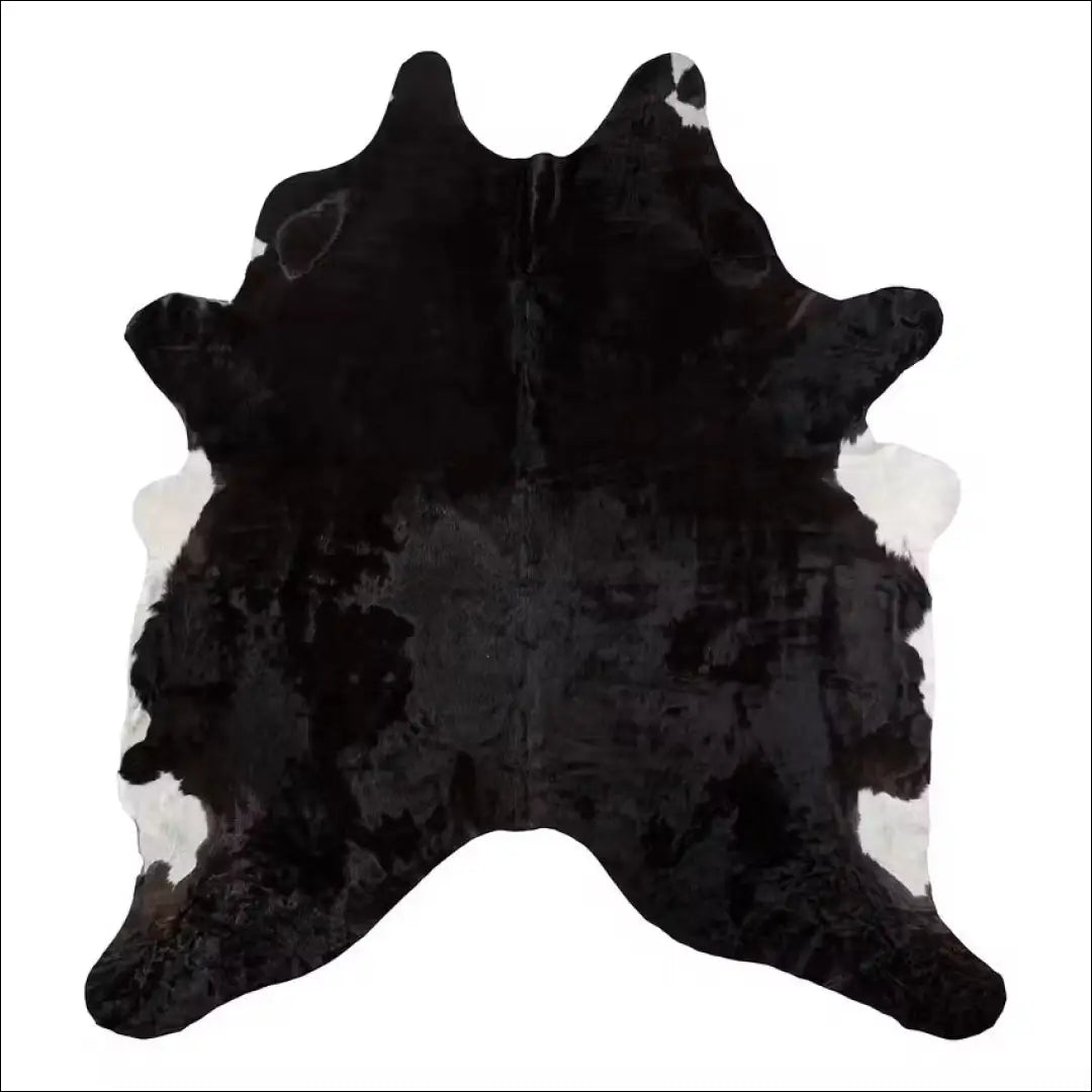 Natūralus karvės odos kilimas RU866 - €100 Save 50% 100-200, __label:Pristatymas 1-2 d.d., color-juoda, kilimai,