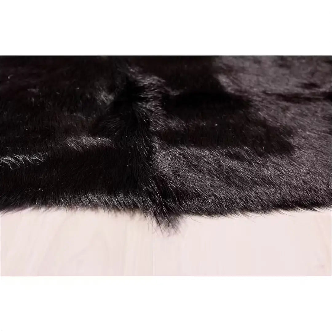 Natūralus karvės odos kilimas RU866 - €100 Save 50% 100-200, __label:Pristatymas 1-2 d.d., color-juoda, kilimai,