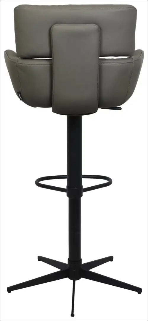 Odinė baro kėdė VI1294 - €180 Save 50% 100-200, __label:Pristatymas 1-2 d.d., baro-kedes, color-pilka, material-oda