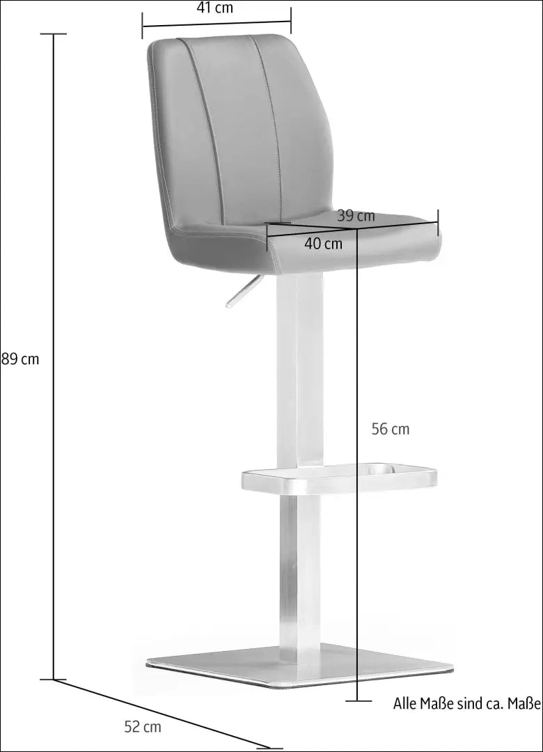 Odinė baro kėdė VI1462 - €190 Save 50% 100-200, __label:Pristatymas 1-2 d.d., baro-kedes, color-ruda, color-sidabrine