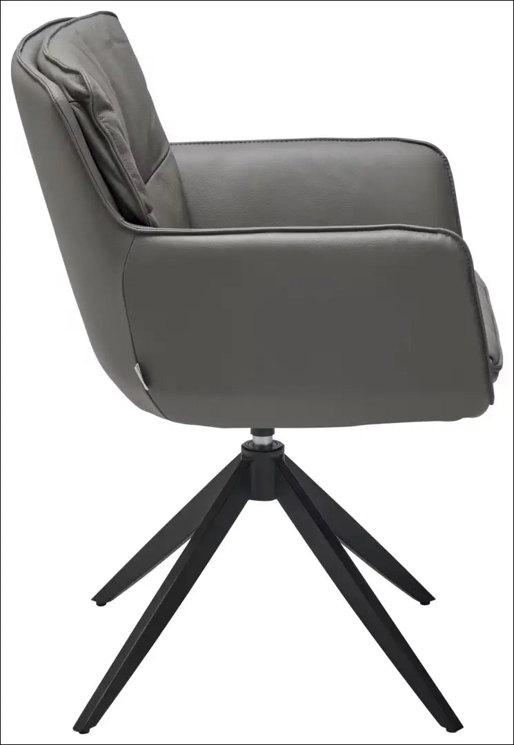 Odinė kėdė VI1277 - €130 Save 50% 100-200, __label:Pristatymas 1-2 d.d., biuro-baldai, biuro-kedes, color-pilka €100