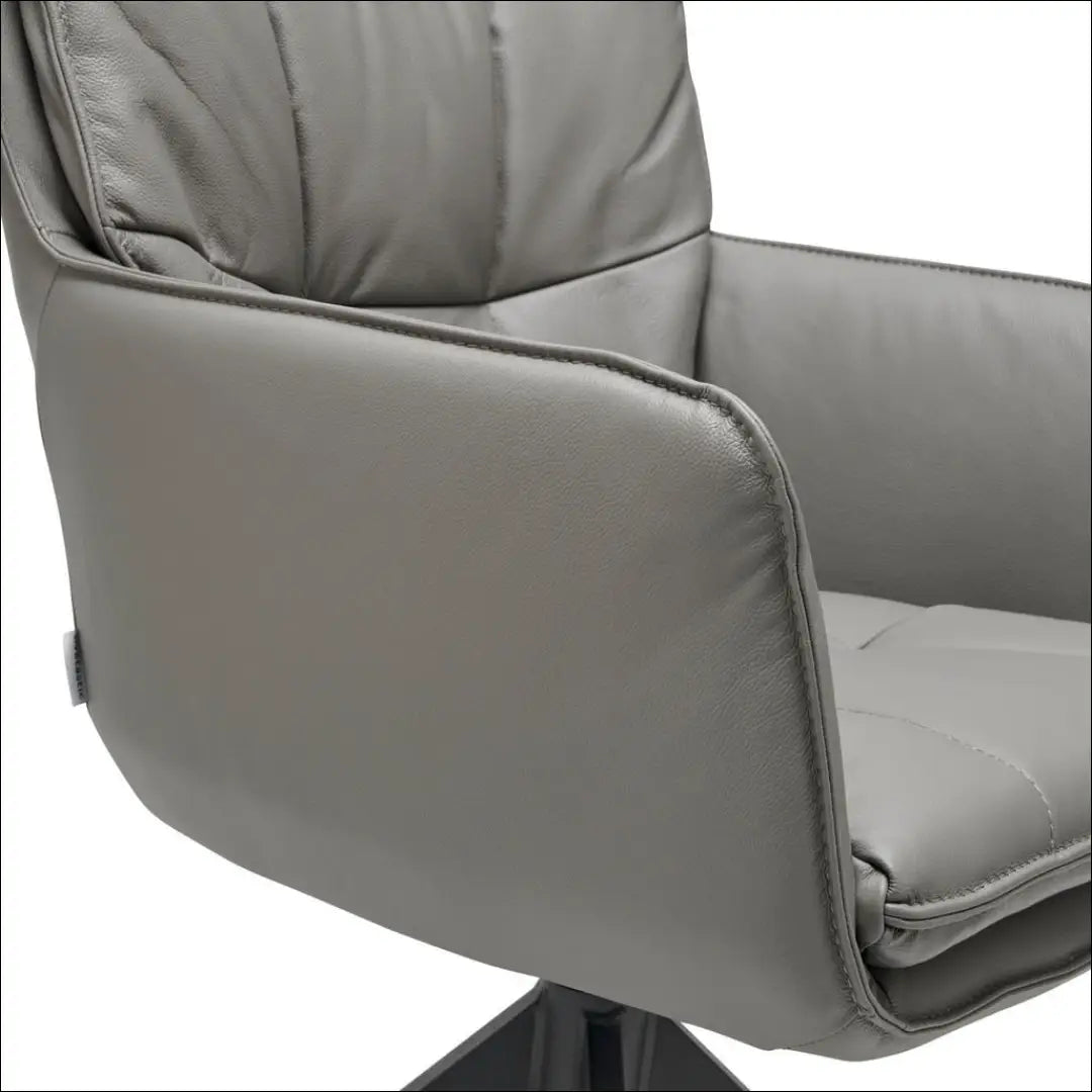 Odinė kėdė VI1277 - €130 Save 50% 100-200, __label:Pristatymas 1-2 d.d., biuro-baldai, biuro-kedes, color-pilka €100