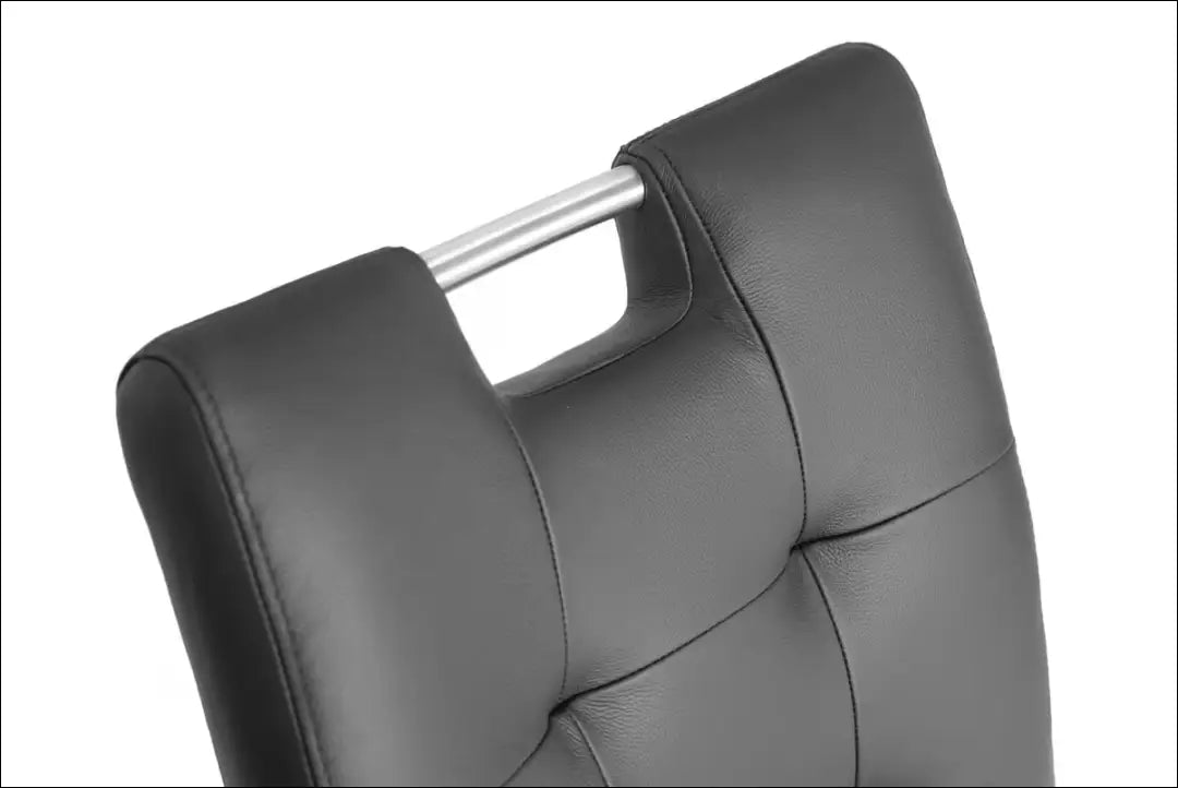 Odinė kėdė VI1612 - €107 Save 50% 100-200, __label:Pristatymas 1-2 d.d., color-juoda, kedes-valgomojo, material-oda