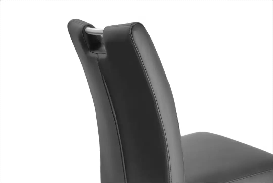 Odinė kėdė VI1612 - €107 Save 50% 100-200, __label:Pristatymas 1-2 d.d., color-juoda, kedes-valgomojo, material-oda