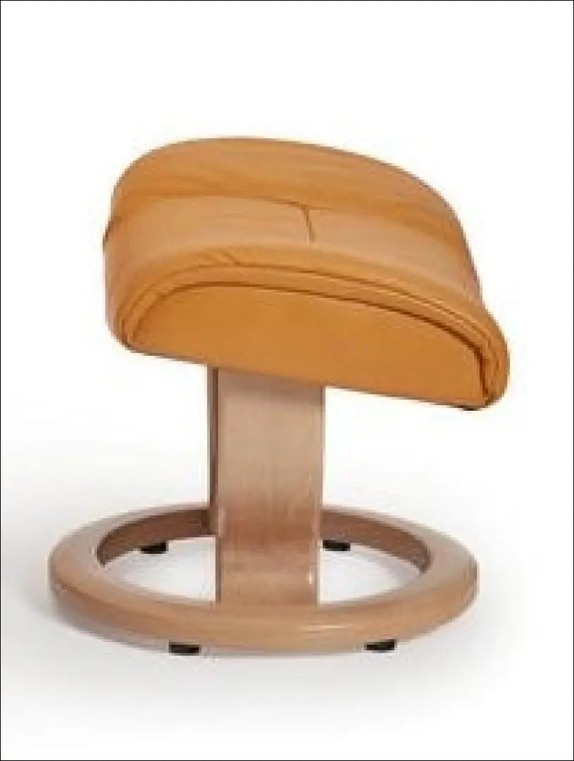 Odinė kojų kėdutė MI892 - €223 Save 50% biuro-baldai, color-geltona, color-ruda, material-oda, minksti Virš €200