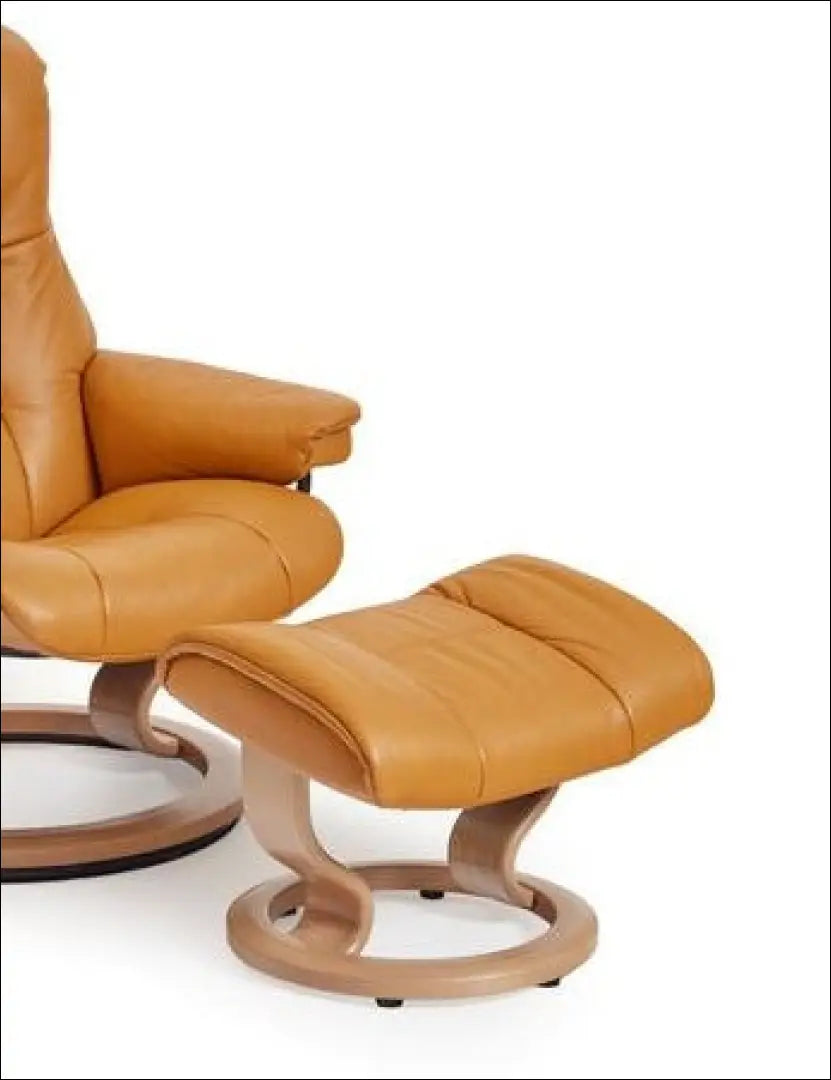 Odinė kojų kėdutė MI892 - €223 Save 50% biuro-baldai, color-geltona, color-ruda, material-oda, minksti Virš €200