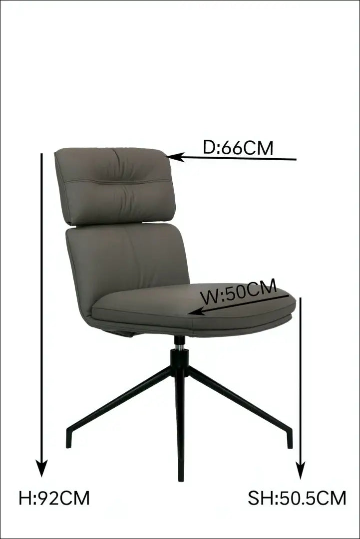 Odinė pasukama kėdė VI1342 - €180 Save 50% 100-200, __label:Pristatymas 1-2 d.d., color-pilka, color-ruda,