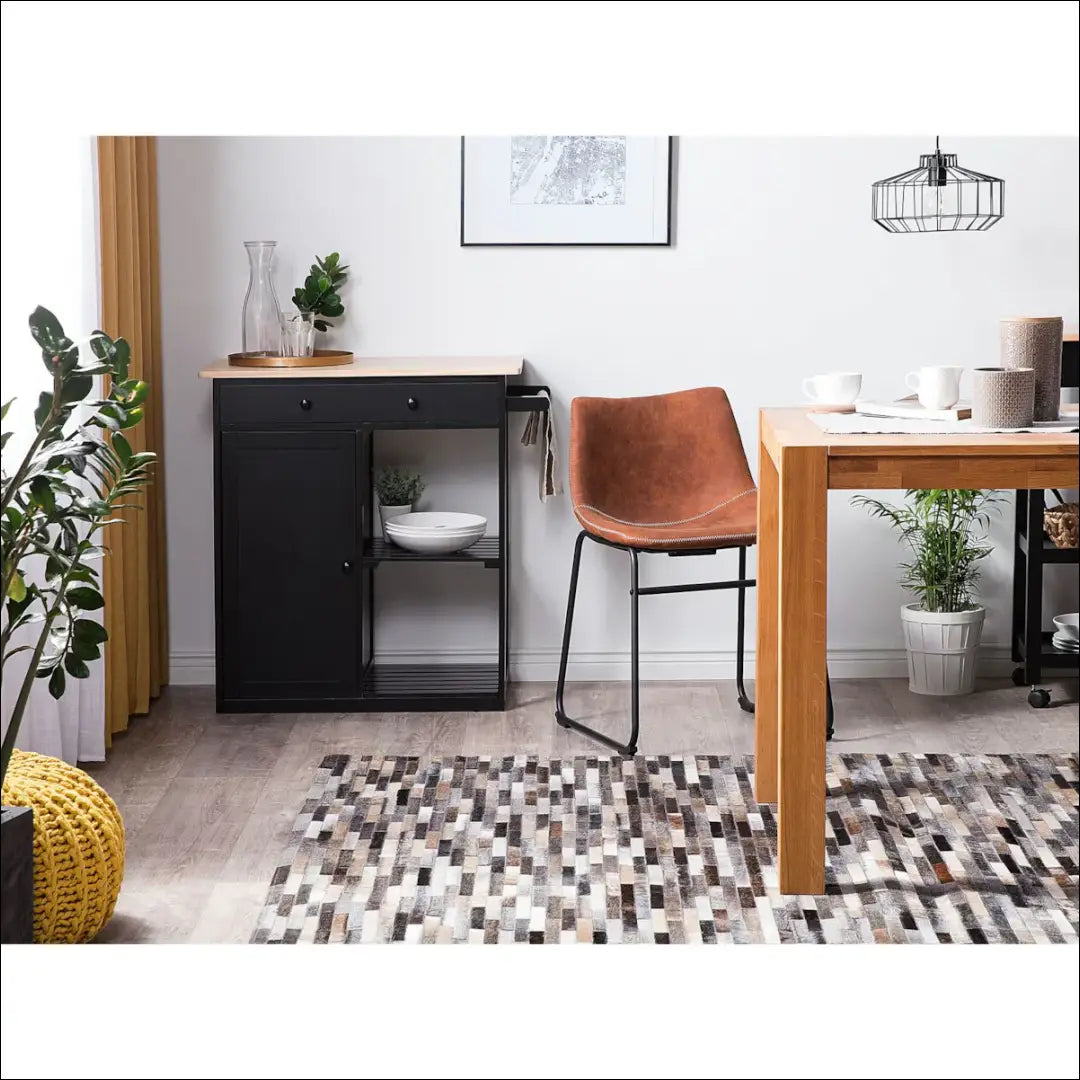 Odinis kilimas RU1215 - €265 Save 50% __label:Pristatymas 1-2 d.d., color-ruda, kilimai, material-oda, over-200 160 cm