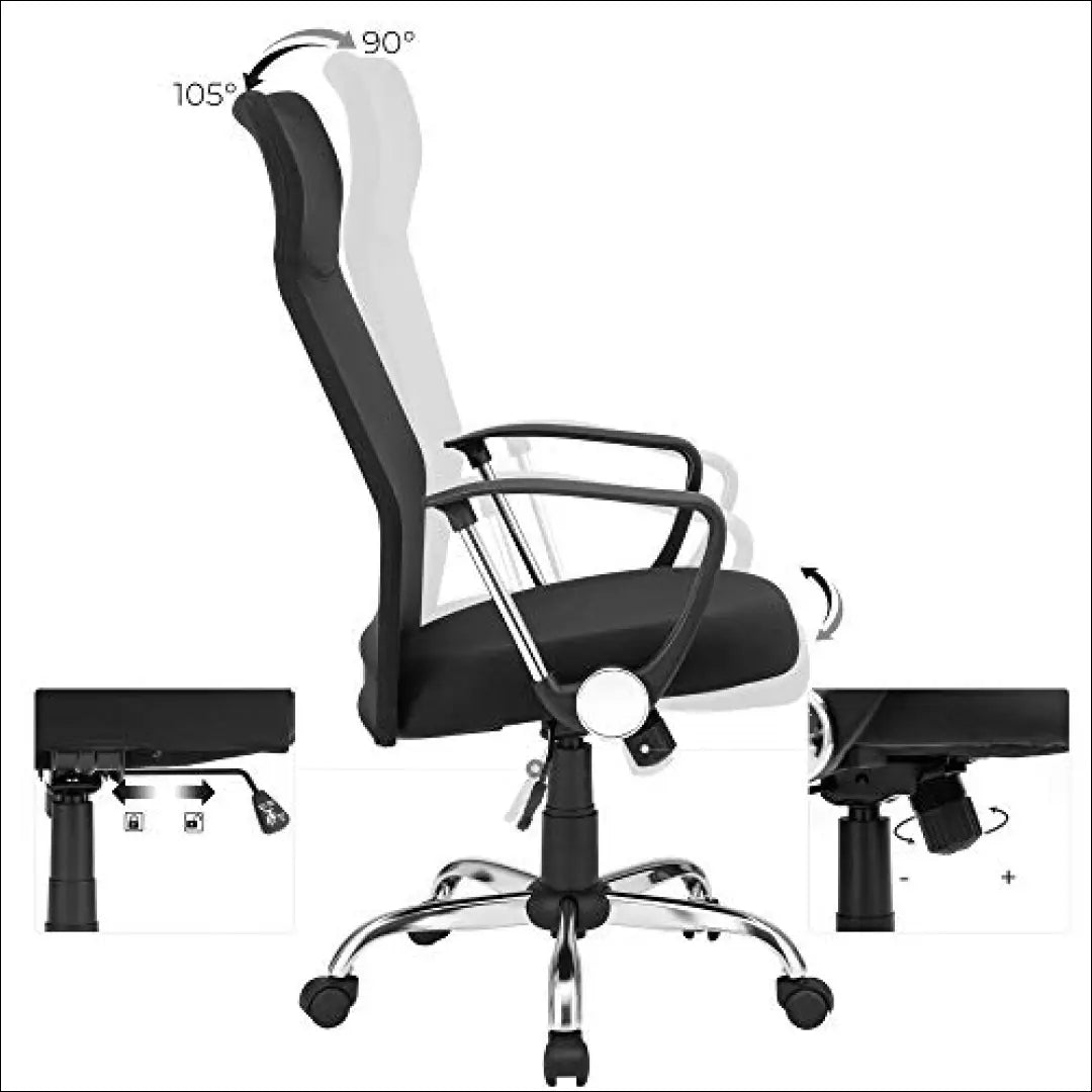 Ofiso kėdė SM774 - €138 Save 40% 100-200, __label:Pristatymas 5-14 d.d., biuro-baldai, biuro-stalai, notouch30 Juoda