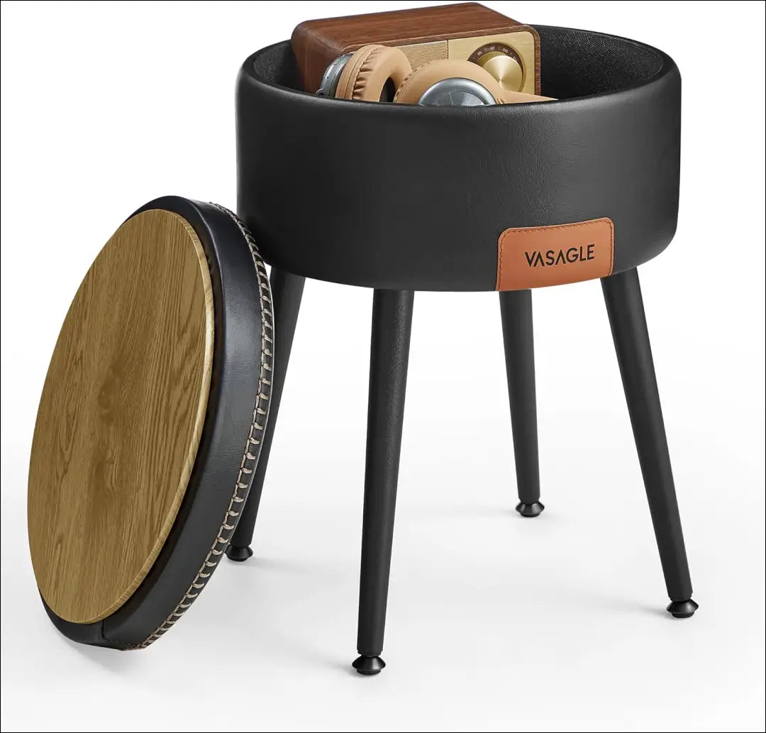 Otomanas SM1152 - €57 Save 40% 50-100, __label:Pristatymas 5-14 d.d., miegamojo, notouch30, otomanas 32x32x44cm / Juoda