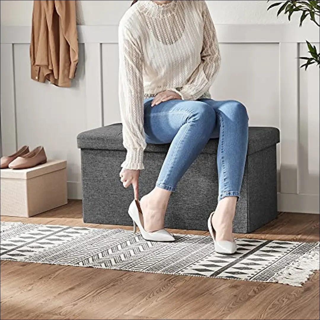 Otomanas SM1168 - €59 Save 40% 50-100, __label:Pristatymas 5-14 d.d., notouch30, song, spalva-pilka 76x38x38cm / Pilka