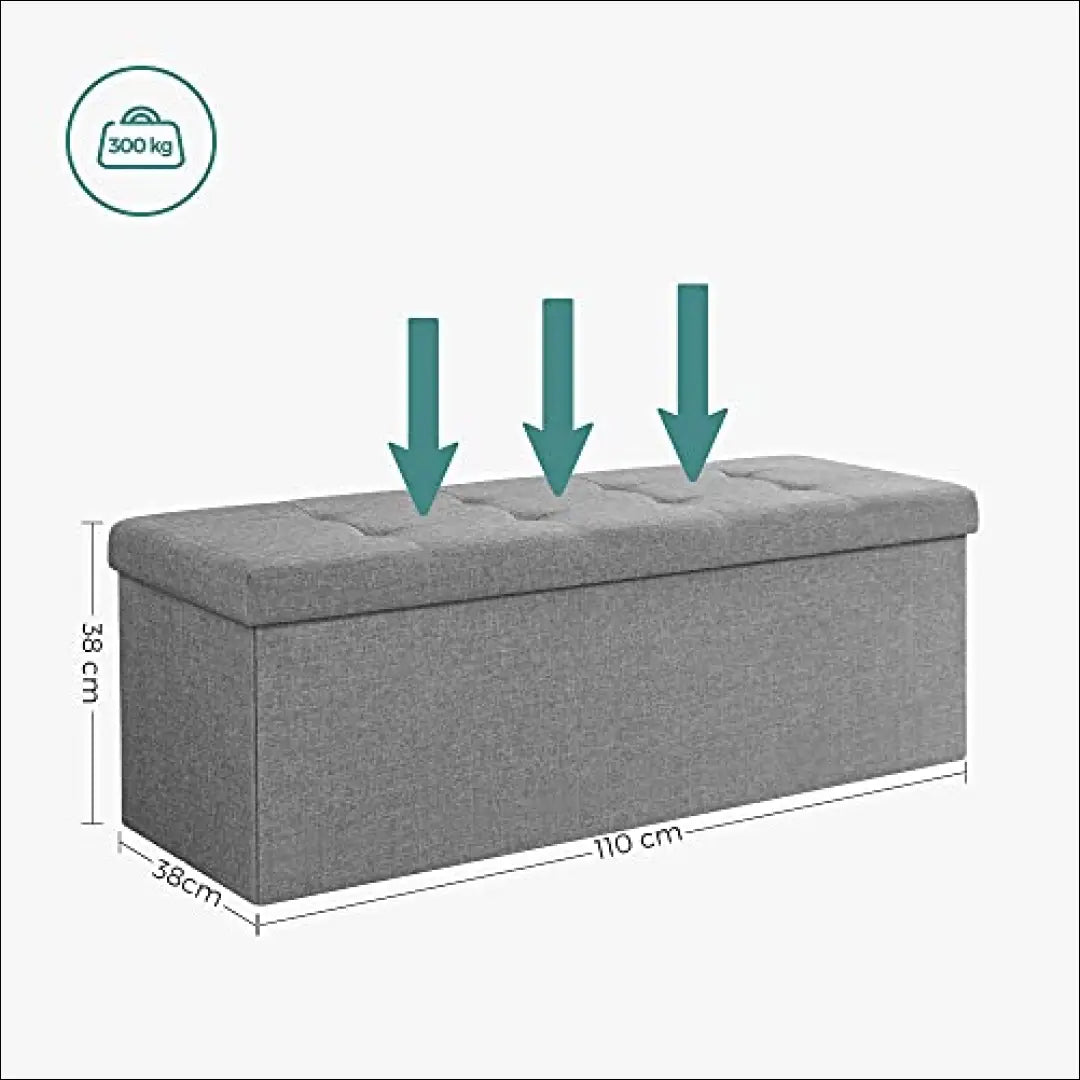 Otomanas SM1175 - €75 Save 40% 50-100, __label:Pristatymas 5-14 d.d., miegamojo, notouch30, otomanas 110x38x38cm