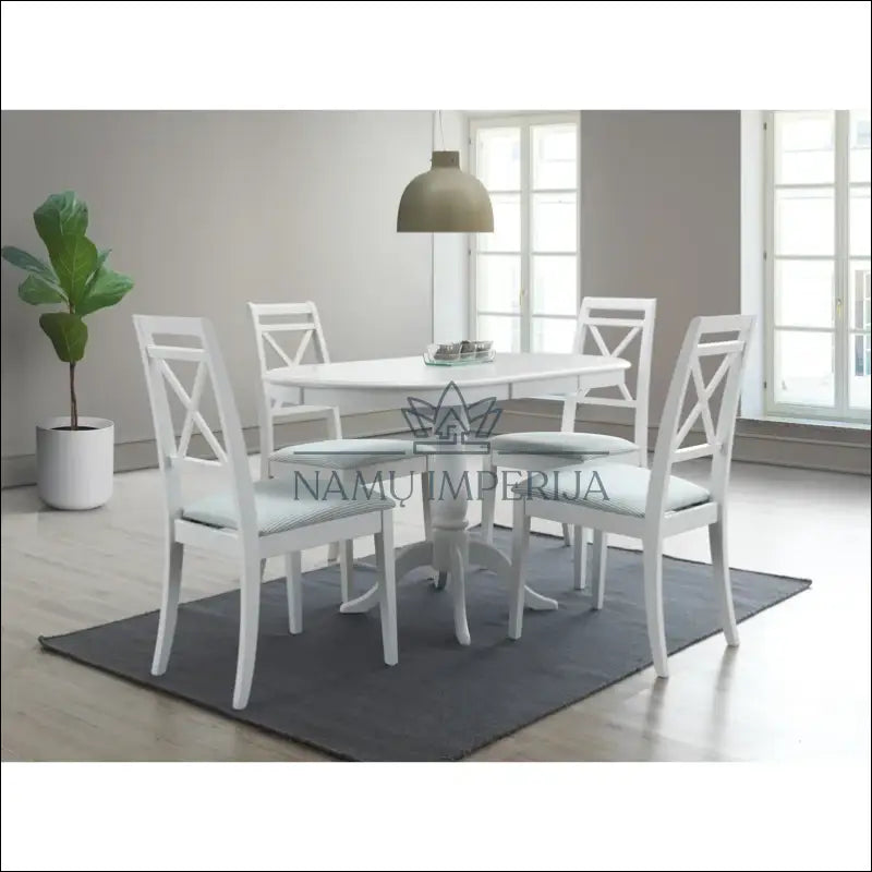 Ovalus padidinamas valgomojo stalas VI947 - €136 Save 60% 100-200, __label:Pristatymas 1-2 d.d., color-balta,
