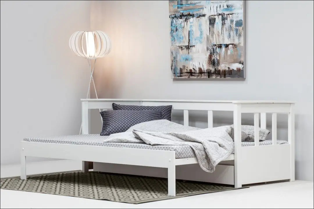 Padidinama lova (90x200cm) GI953 - €180 Save 50% 100-200, __label:Pristatymas 1-2 d.d., color-balta, lovos-miegamojo,