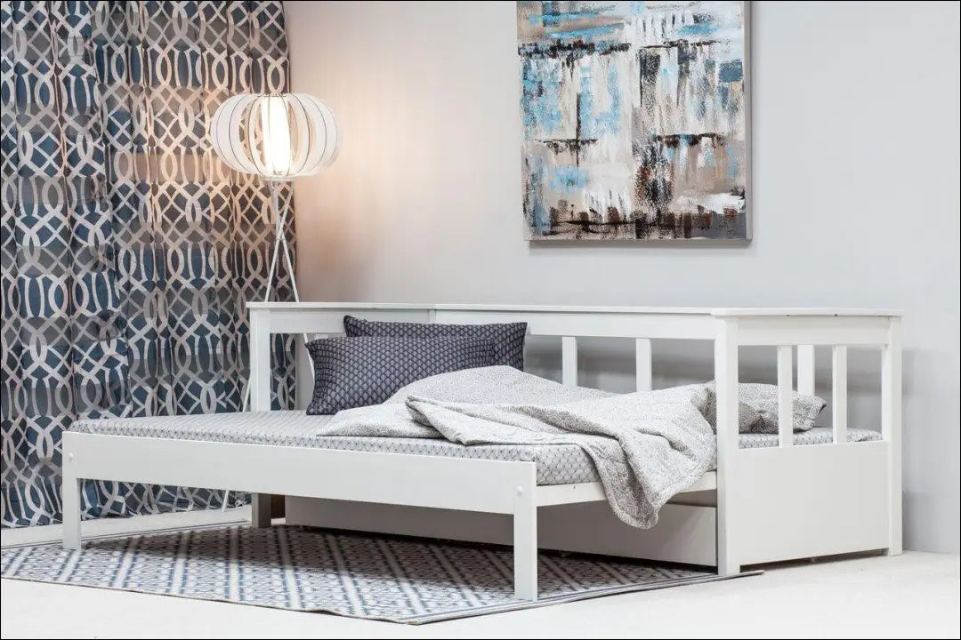 Padidinama lova (90x200cm) GI953 - €180 Save 50% 100-200, __label:Pristatymas 1-2 d.d., color-balta, lovos-miegamojo,