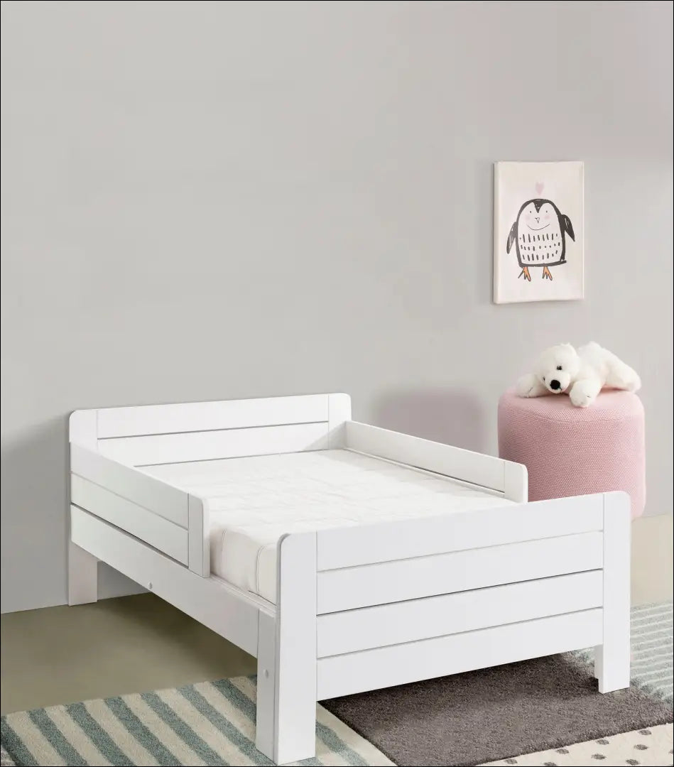 Padidinama vaikiška lova GI956 - €135 Save 50% 100-200, __label:Pristatymas 1-2 d.d., color-balta, lovos-miegamojo,