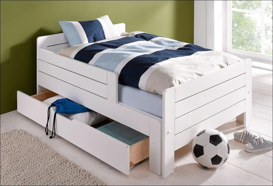Padidinama vaikiška lova GI956 - €135 Save 50% 100-200, __label:Pristatymas 1-2 d.d., color-balta, lovos-miegamojo,