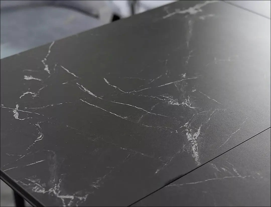 Padidinamas valgomojo stalas AL007 - €671 Save 20% __label:Pristatymas 5-14 d.d., color-juoda, material-keramika,