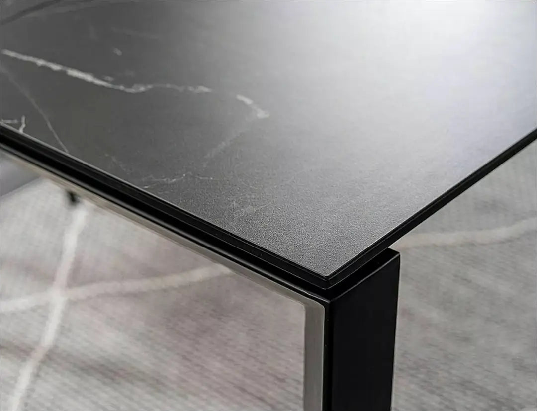 Padidinamas valgomojo stalas AL007 - €671 Save 20% __label:Pristatymas 5-14 d.d., color-juoda, material-keramika,